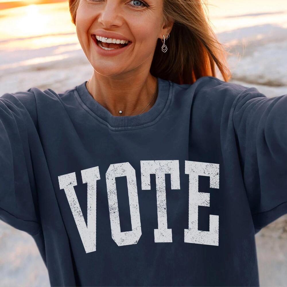 Minimalistic Oversized Equality Political Get Out And Vote Election Tshirt